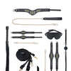 Shots Ouch! London Collection Bondage Kit w/Bag - Black