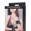 Sportsheets Velvet Noir Handcuffs - Black
