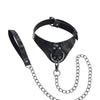Sportsheets Velvet Noir Collar & Leash - Black
