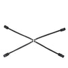 Sportsheets Velvet Noir Adjustable Hog Tie & Cuff Set - Black