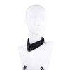 Sportsheets Velvet Noir Collar & Removable Clamps - Black