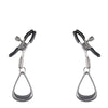 Sportsheets Velvet Noir Tuggable Nipple Clamps - Black