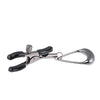Sportsheets Velvet Noir Tuggable Nipple Clamps - Black