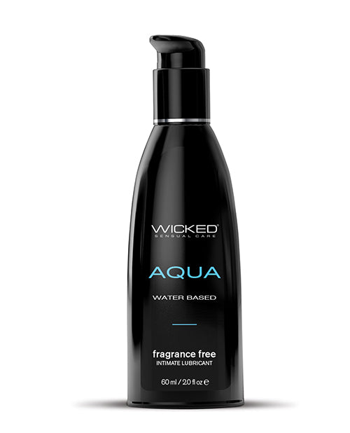 Wicked Sensual Care Aqua Water Based Lubricant 2 oz - Assorted Flavors