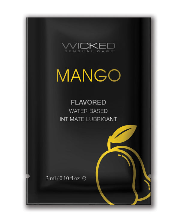 Wicked Sensual Care Water Based Lubricant .1 oz - Assorted Flavors