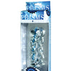 Prisms Erotic Glass Soma Twisted Dildo - Clear/Blue