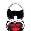 Booty Sparks Red Heart Gem - Medium Anal Plug