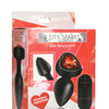 Booty Sparks 28X Silicone Vibrating Red Heart Anal Plug w/Remote - Small