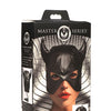 Master Series Dungeon Demon Bondage Hood w/Horns - Black