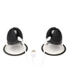 Size Matters 10X Rotating Silicone Nipple Suckers w/ 4 Attachments - Black