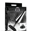 Master Series Butt Slut Metal & Silicone Butt Plug - Metal/Black