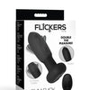 Inmi Bum Flick Flicking & Vibrating Silicone Butt Plug w/Remote - Black