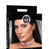 Master Series Spiked Heart Choker - Pink
