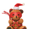 Master Series Holiday Bondage Teddy Bear Keychain - Brown