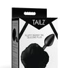Tailz Fluffy Bunny Tail Silicone Plug - Black