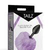 Tailz Fluffy Bunny Tail Silicone Plug - Purple