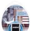 M2M Nitrile Cock Ring - Pack of 3 Sky Blue