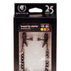 Spartacus Blackline Broad Tip Adjustable Nipple Clamps w/Chain - Black