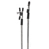 Spartacus Adjustable Alligator Nipple Clamps w/Silver Chain