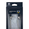Spartacus Adjustable Broad Tip Nipple Clamps w/Link Chain