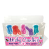 Mini Penis Dirty Candle Set - Set of 5