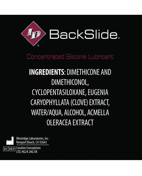 NO ETA ID Backslide Anal Lubricant - .27 oz Tube Box of 4