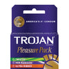 Trojan Pleasure Pack Condoms - Box of 3