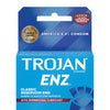 Trojan Enz Spermicidal Lubricated Condoms - Box of 3