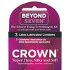 Crown Lubricated Condoms - Box of 3