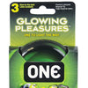 One Glowing Pleasures Condoms - Box of 3