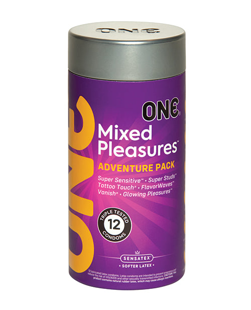 One Mixed Pleasures Condoms - Jar of 12