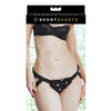 Sportsheets Vibrating Velvet Harness w/Bullet - Black