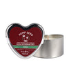 Earthly Body 2023 Valentine 3 in 1 Massage Heart Candle - 4 oz Cuddle