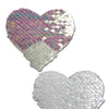 Pastease Premium Color Changing Flip Sequins Heart - Pearl/White O/S
