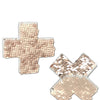 Pastease Premium Color Changing Flip Sequins Cross - Rose Gold O/S