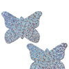 Pastease Premium  Glitter Butterfly - Silver O/S