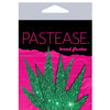 Pastease Premium Glitter Marijuana Leaf - Green O/S