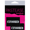 Pastease Premium Censored Pastie - Black/White O/S