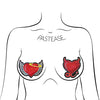 Pastease Premium Angel & Devil Glitter Heart - Red O/S