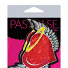 Pastease Premium Angel Glitter Heart w/Wings & Halo - Red O/S