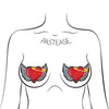 Pastease Premium Angel Glitter Heart w/Wings & Halo - Red O/S