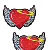Pastease Premium Angel Glitter Heart w/Wings & Halo - Red O/S