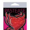 Pastease Premium Premium Devil Glitter Hearts w/Horns & Tail - Red O/S
