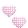 Pastease Premium Gingham Heart - Pink O/S