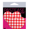 Pastease Premium Gingham Heart - Red O/S