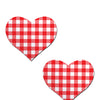 Pastease Premium Gingham Heart - Red O/S