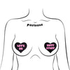 Pastease Premium Heart Let's Do Butt Stuff - Black/Pink O/S