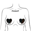 Pastease Premium Melty Heart - Black O/S