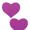 Pastease Basic Heart Black Light Reactive - Neon Purple O/S