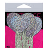 Pastease Tassel Glitter Heart - Silver O/S